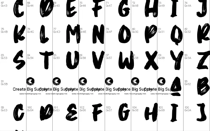 Stretch Hands font