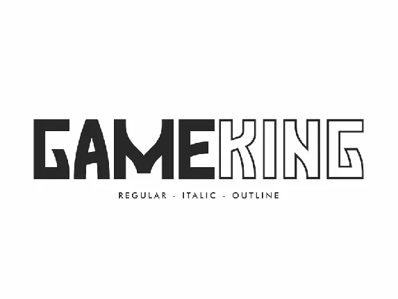 Gameking Demo font