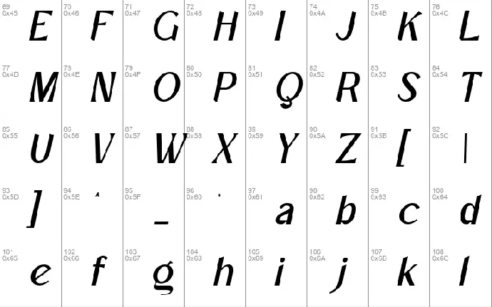 Mangata font