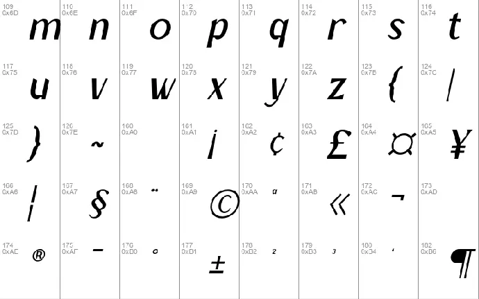 Mangata font