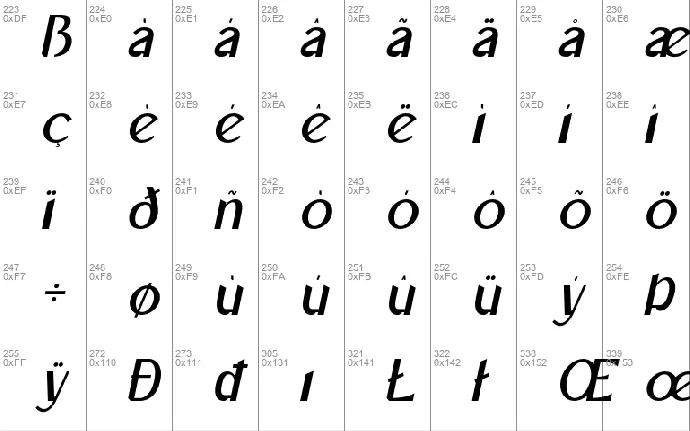 Mangata font