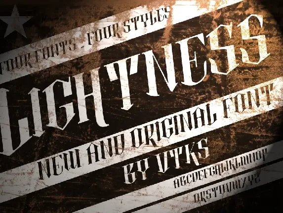 vtks lightness 2 font