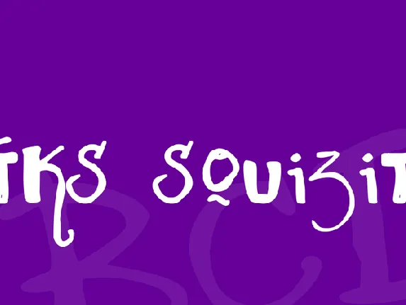 Vtks Squizita font