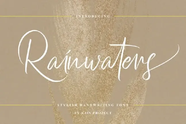 Rainwaters Script font