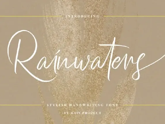 Rainwaters Script font