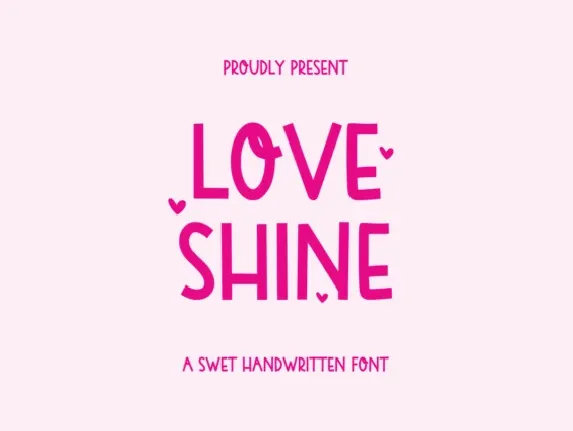 Love Shine font