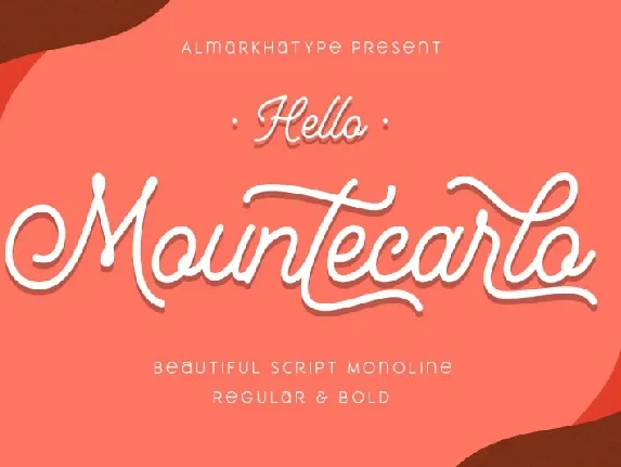 Mountecarlo Monoline Script font