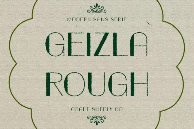 Geizla Rough font