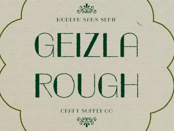 Geizla Rough font