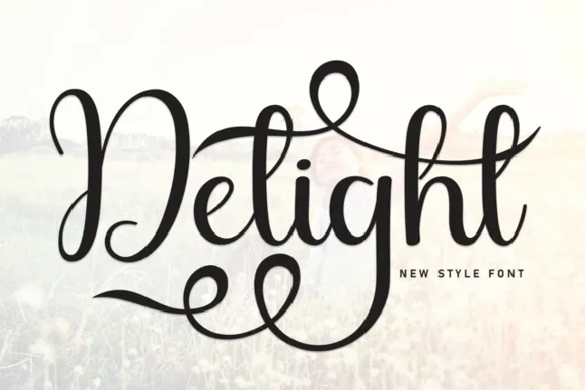 Delight Script font