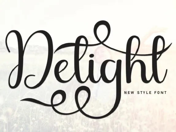 Delight Script font