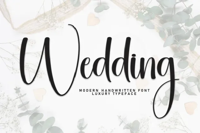 Wedding Script font