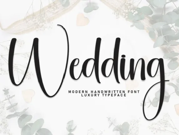 Wedding Script font