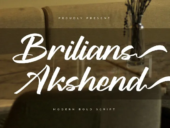 Brilians Akshend DEMO VERSION font