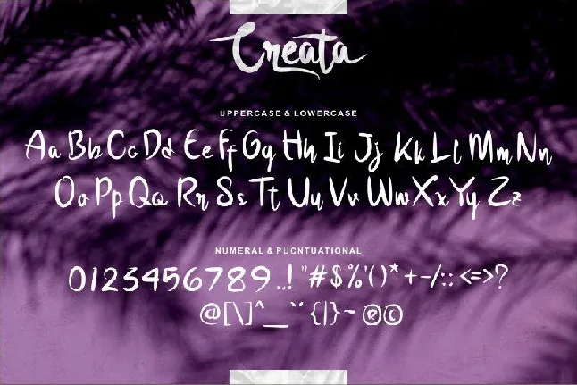 Creata Script font