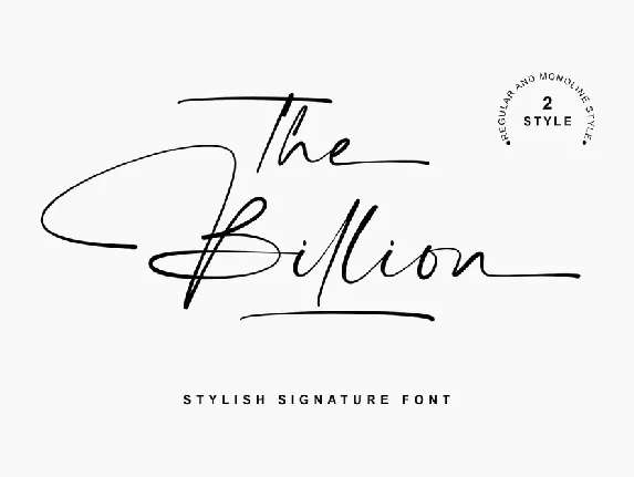 The Billion font