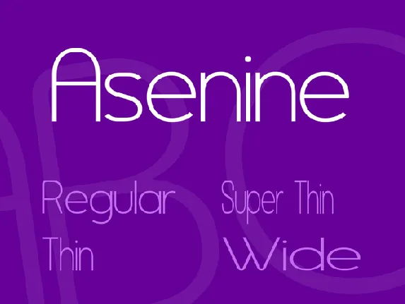 Asenine font