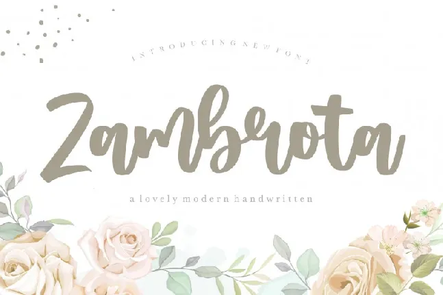 Zambrota Modern Handwritten font