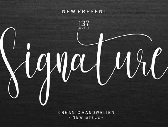 Signature font