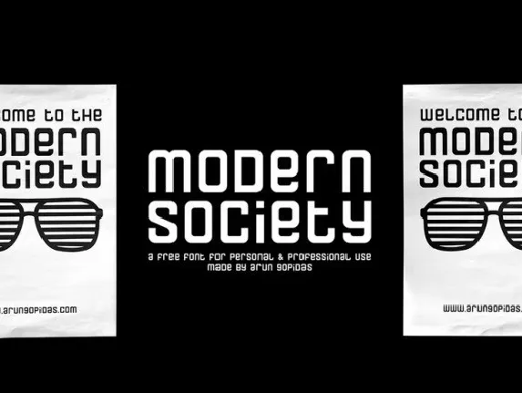 Modern Society Free font