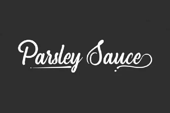 Parsley Sauce Script font