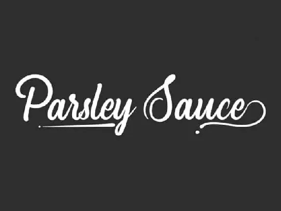 Parsley Sauce Script font