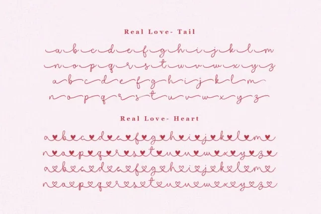 Real Love font