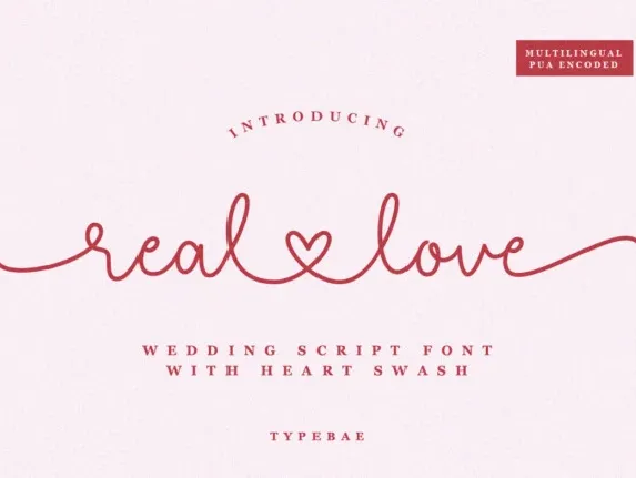 Real Love font