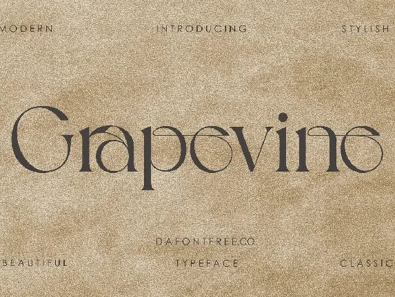 Grapevine font