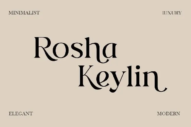 Rosha Keylin font