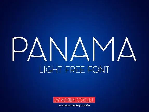 Panama font