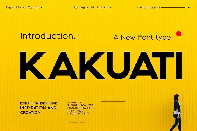 Kakuati Sans Serif font