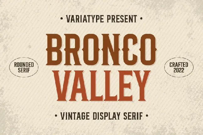 Bronco Valley font