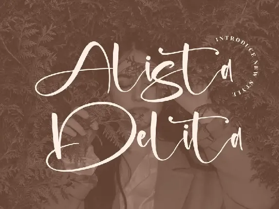 Alista Delita Signature font