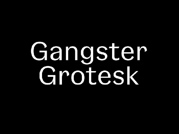 Gangster Grotesk Family font