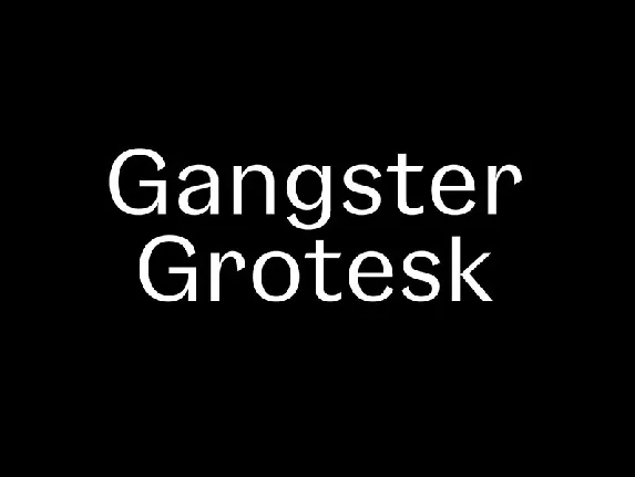 Gangster Grotesk Family font