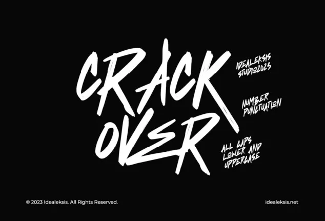 Crack Over font