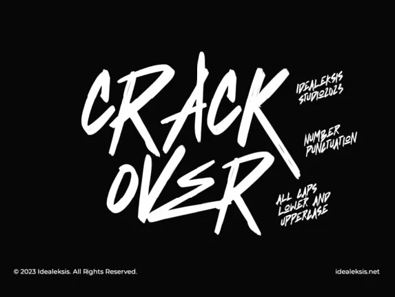 Crack Over font