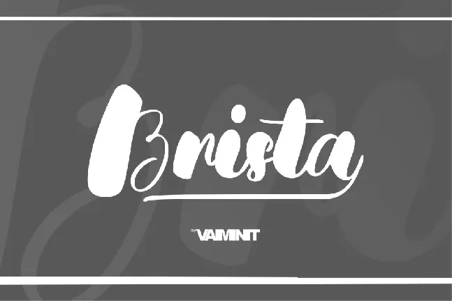 Brista font