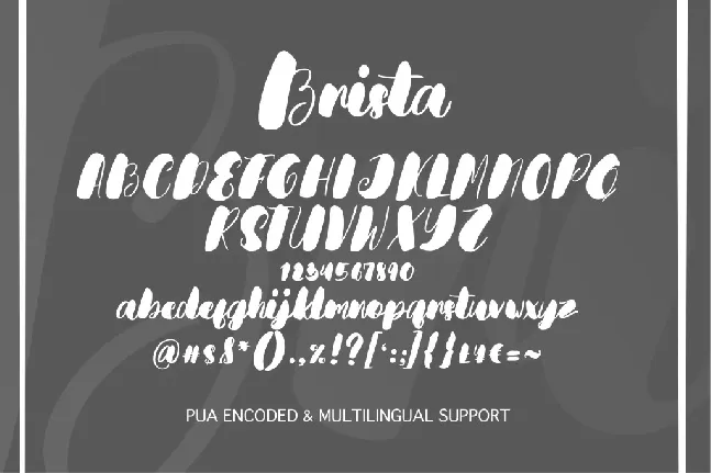 Brista font