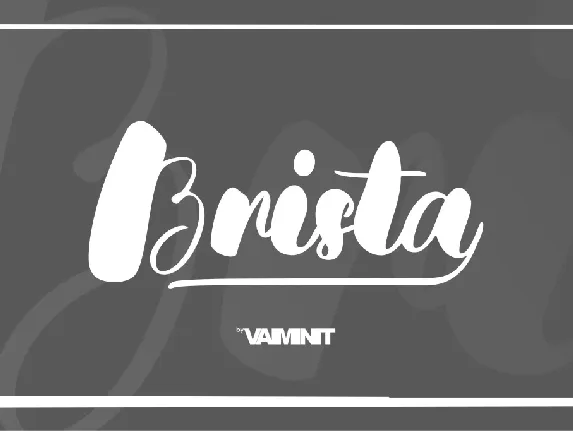 Brista font