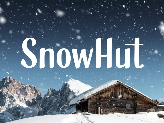 SnowHut Typeface font