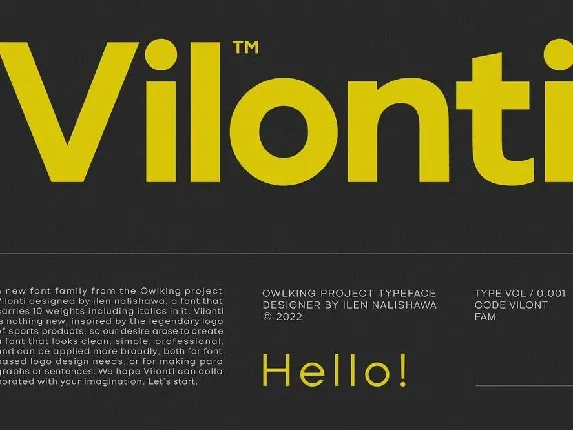 Vilonti font