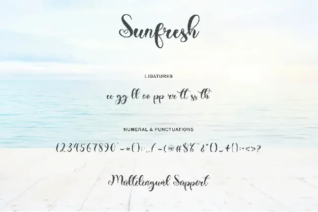 Sunfresh font