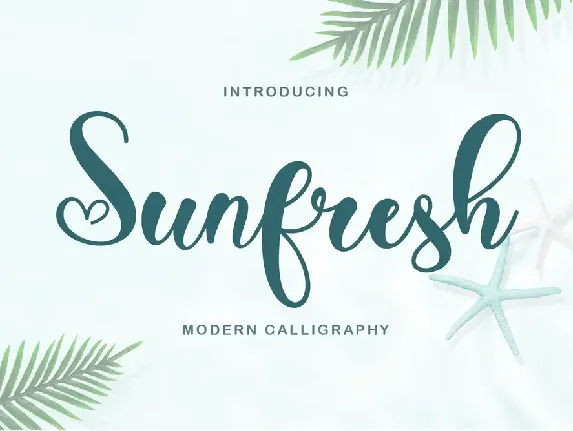 Sunfresh font