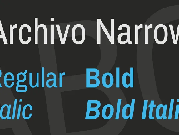 Archivo Narrow font