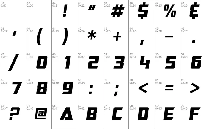 SF TransRobotics font