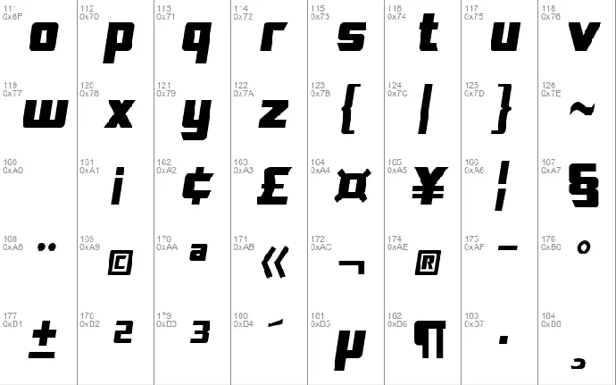 SF TransRobotics font