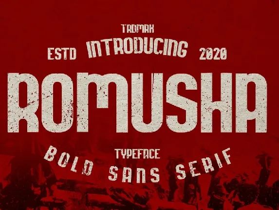 Romusha Bold Sans Serif font