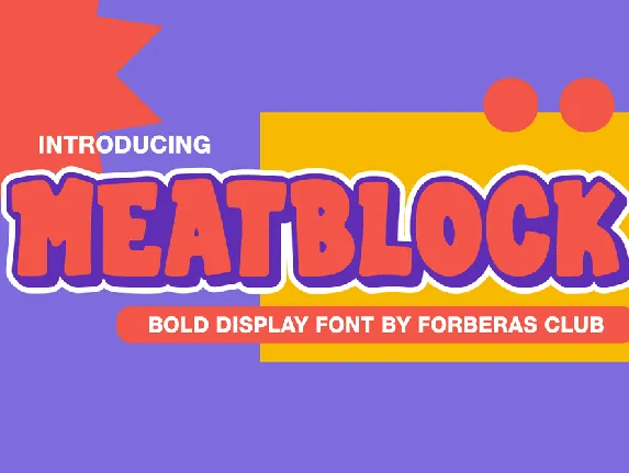 Meatblock font